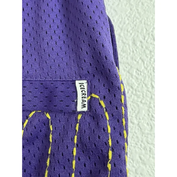 Ice Cream Pineapple Shorts Prism Violet BBC Drawstring Pockets Men’s M - Picture 7 of 15